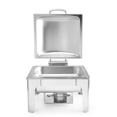 Chafing GN 2/3 saténový vzhled, HENDI, Profi Line, 6L, 395x430x(H)290mm | 470275